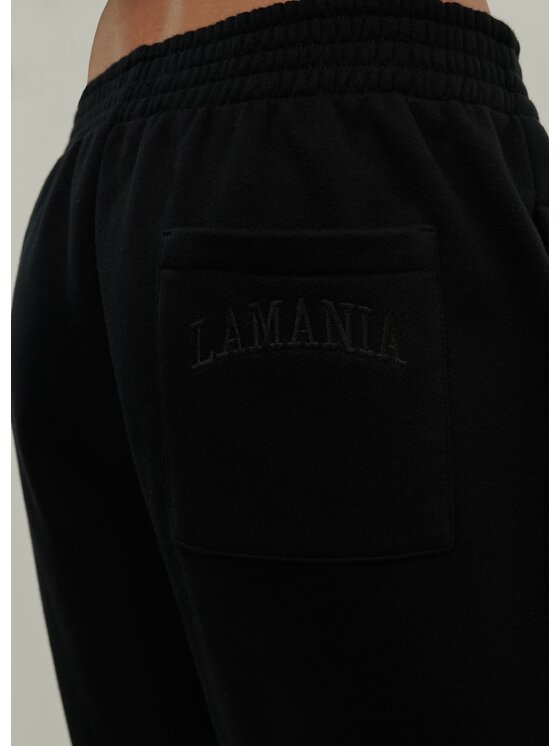 La Mania Spodnie dresowe DAY BLACK Czarny Ahletic Fit zdjęcie nr 3