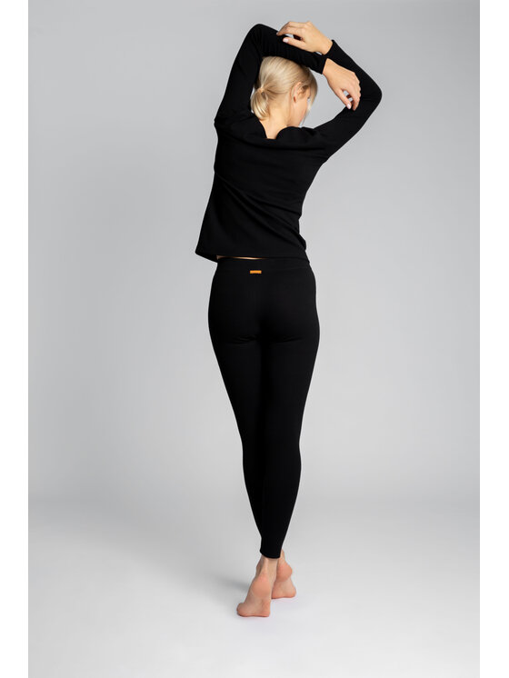 LaLupa Spodnie piżamowe LA035 Czarny Comfortable Fit zdjęcie nr 2
