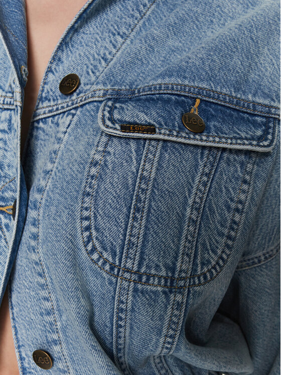 Lee Kurtka jeansowa L56NHLB21 Niebieski Regular Fit zdjęcie nr 5