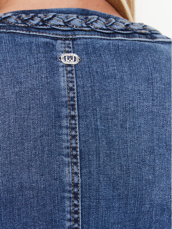 Liu Jo Kurtka jeansowa UA3213 D4448 Niebieski Regular Fit zdjęcie nr 5