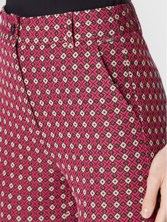 Liu Jo Spodnie materiałowe WF2515 J4040 Różowy Regular Fit zdjęcie nr 5