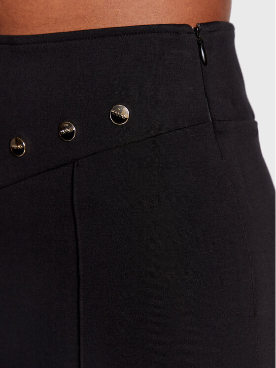 Liu Jo Sport Spodnie materiałowe TF2037 J6182 Czarny Slim Fit zdjęcie nr 5