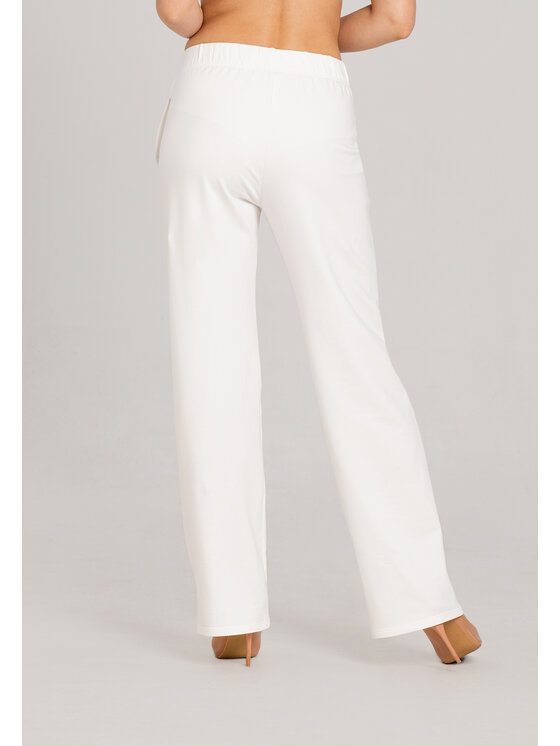 Look Made With Love Spodnie garniturowe Spodnie garniturowe Julia Look 1214 białe Biały Classic Fit zdjęcie nr 4