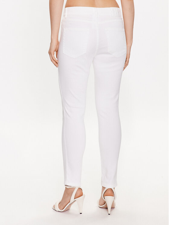 Marella Spodnie materiałowe Peseta 2331310635 Biały Slim Fit zdjęcie nr 3