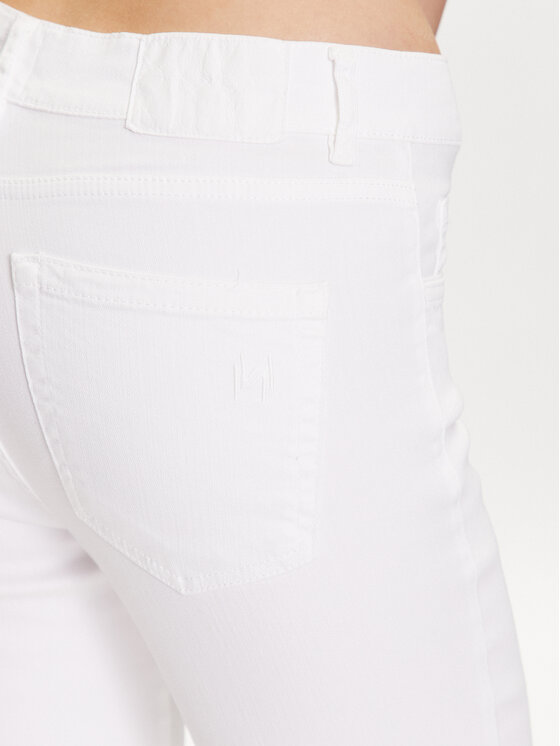 Marella Spodnie materiałowe Peseta 2331310635 Biały Slim Fit zdjęcie nr 5