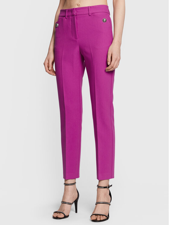 MAX&Co. Spodnie materiałowe Biga 71310723 Różowy Slim Fit