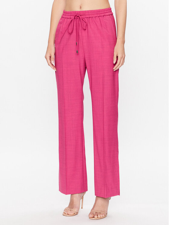 MAX&Co. Spodnie materiałowe Grissino 71340123 Różowy Regular Fit