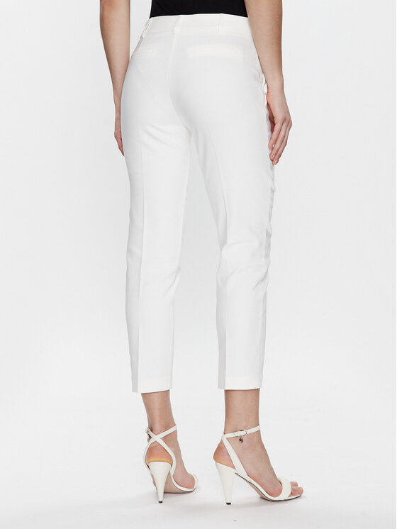 Morgan Spodnie materiałowe 231-PRAZY.F Biały Slim Fit zdjęcie nr 3