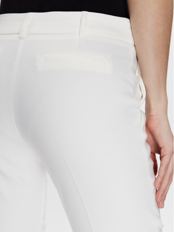 Morgan Spodnie materiałowe 231-PRAZY.F Biały Slim Fit zdjęcie nr 4