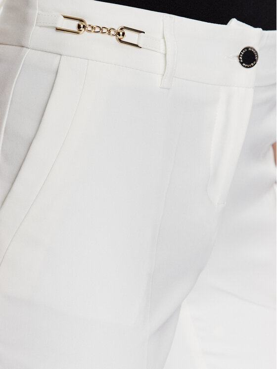 Morgan Spodnie materiałowe 231-PRAZY.F Biały Slim Fit zdjęcie nr 5