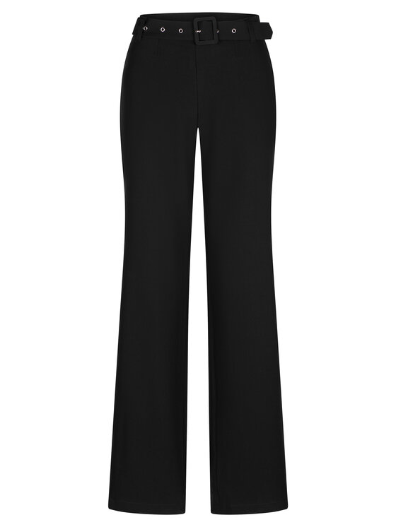 NIFE Spodnie materiałowe Spodnie materiałowe Czarny Classic Fit zdjęcie nr 3