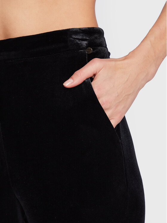 Nissa Spodnie materiałowe P13495 Czarny Slim Fit zdjęcie nr 4