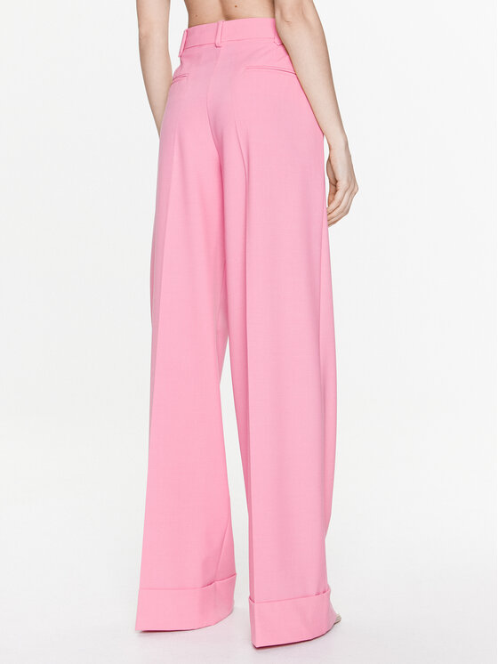 Pinko Spodnie materiałowe 100209 A0IH Różowy Relaxed Fit zdjęcie nr 3