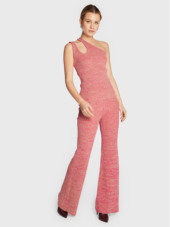 Remain Spodnie dzianinowe Soleima Knit RM1678 Różowy Slim Fit zdjęcie nr 2