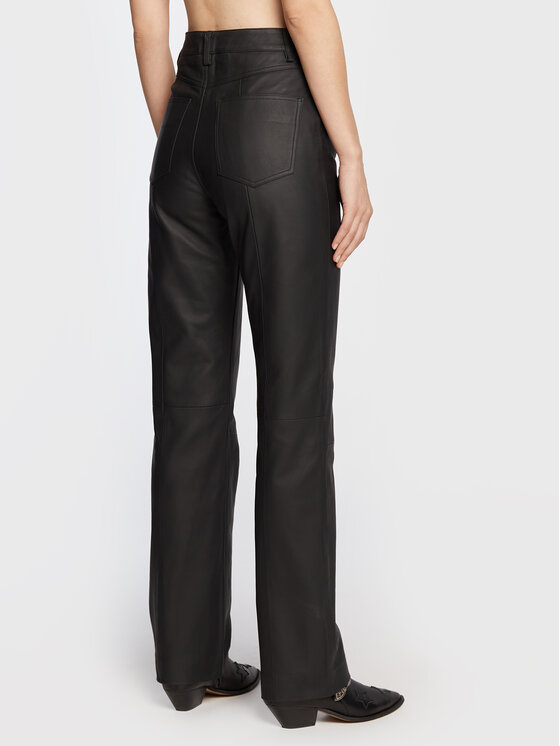 Remain Spodnie skórzane Leather RM1700 Czarny Regular Fit zdjęcie nr 3