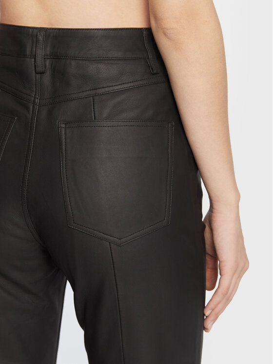 Remain Spodnie skórzane Leather RM1700 Czarny Regular Fit zdjęcie nr 4