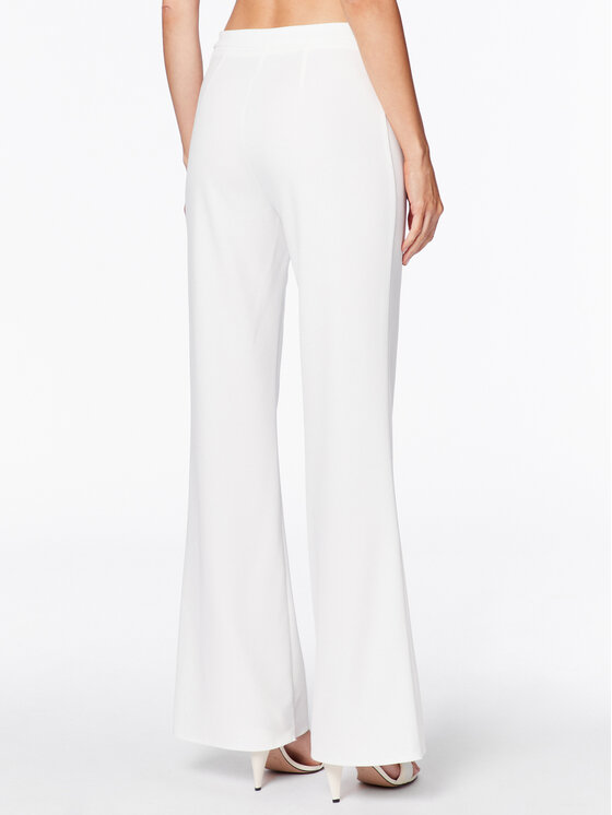 Rinascimento Spodnie materiałowe CFC0113049003 Biały Regular Fit zdjęcie nr 3