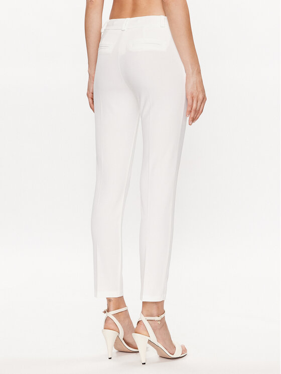 Rinascimento Spodnie materiałowe CFC0113051003 Biały Slim Fit zdjęcie nr 3