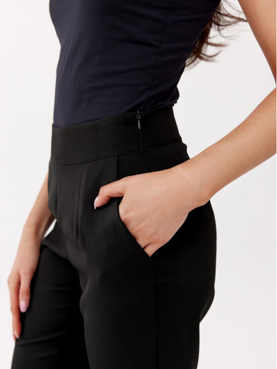 Roco Fashion Spodnie damskie DAMIS Czarny Regular Fit zdjęcie nr 5