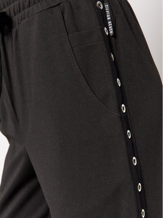 Silvian Heach Spodnie materiałowe Nergisko PGA21221PA Czarny Regular Fit zdjęcie nr 4