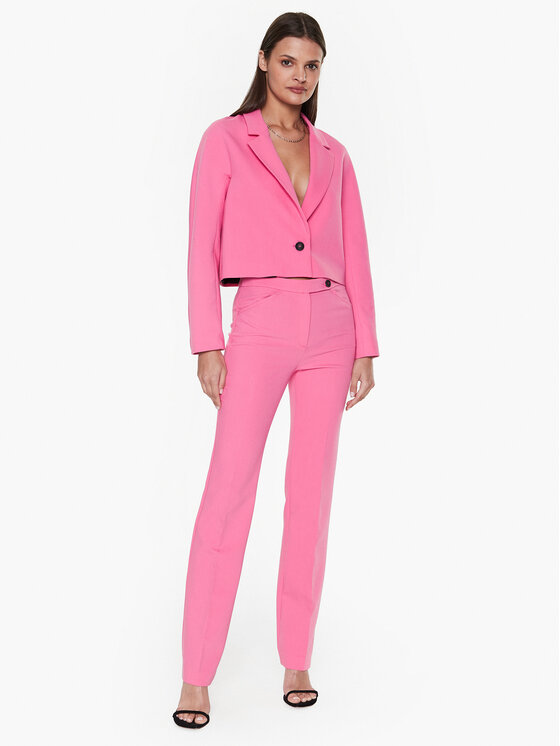 Sisley Spodnie materiałowe 4OLVLF02Q Różowy Regular Fit zdjęcie nr 2
