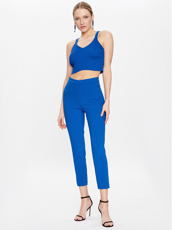 Sisley Spodnie materiałowe 4OLVLF02R Niebieski Slim Fit zdjęcie nr 2