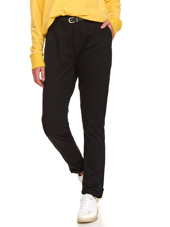 Top Secret Spodnie materiałowe SSP3577CA Czarny Chino Fit zdjęcie nr 2