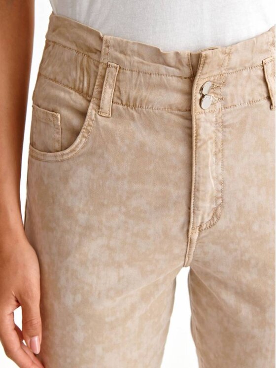 Top Secret Spodnie materiałowe SSP4123BE Beżowy Loose Fit zdjęcie nr 3