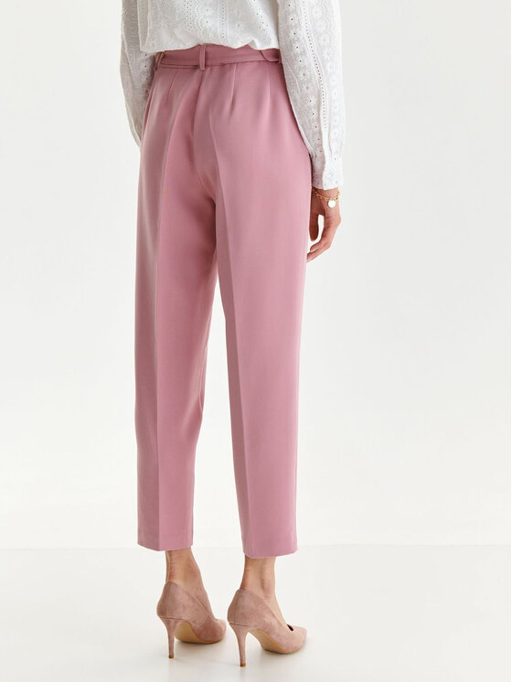 Top Secret Spodnie materiałowe SSP4267JR Różowy Regular Fit zdjęcie nr 2