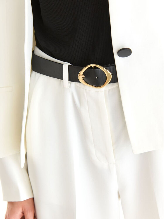Top Secret Spodnie materiałowe SSP4268BI Biały Regular Fit zdjęcie nr 3