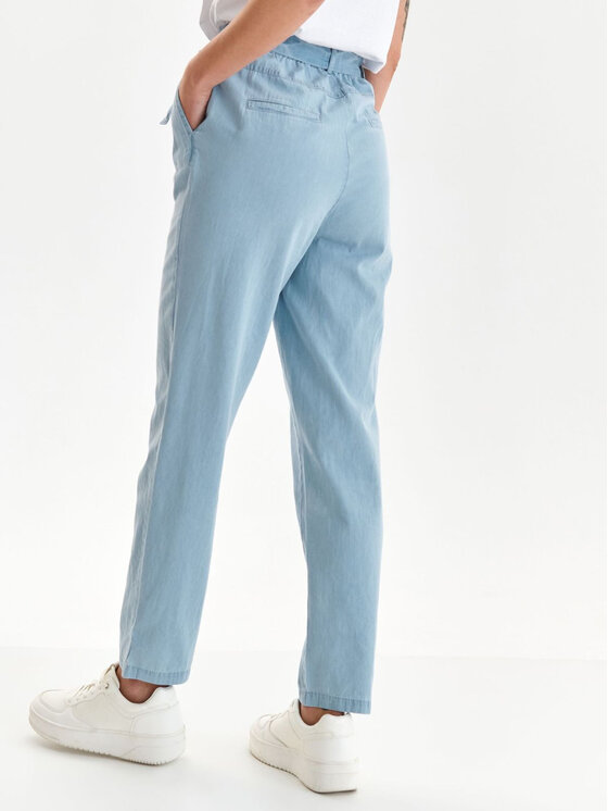 Top Secret Spodnie materiałowe SSP4280BL Niebieski Regular Fit zdjęcie nr 3