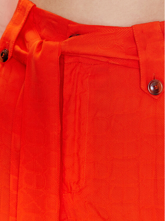 TWINSET Spodnie materiałowe 231TT2143 Pomarańczowy Regular Fit zdjęcie nr 4