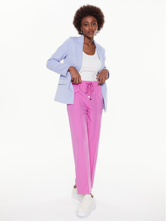 United Colors Of Benetton Spodnie materiałowe 40K6DF035 Różowy Relaxed Fit zdjęcie nr 2