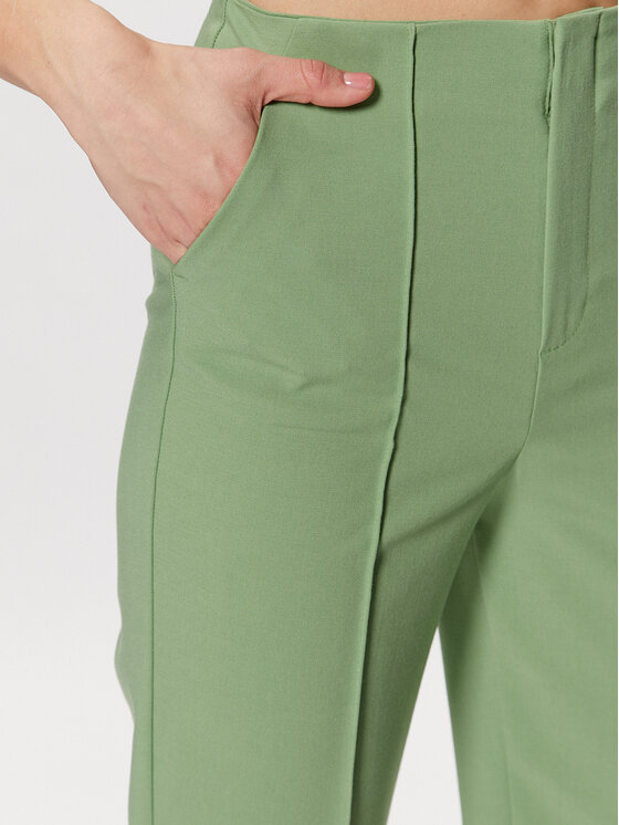 United Colors Of Benetton Spodnie materiałowe 4LKVDF037 Zielony Straight Fit zdjęcie nr 4