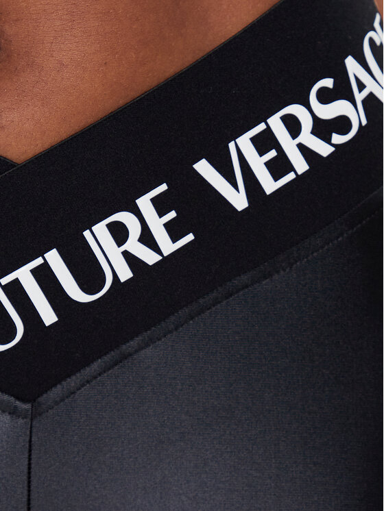 Versace Jeans Couture Legginsy 74HAC113 Czarny Slim Fit zdjęcie nr 4