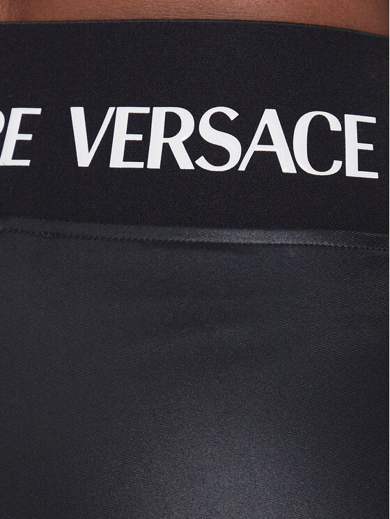Versace Jeans Couture Legginsy 74HAC113 Czarny Slim Fit zdjęcie nr 5