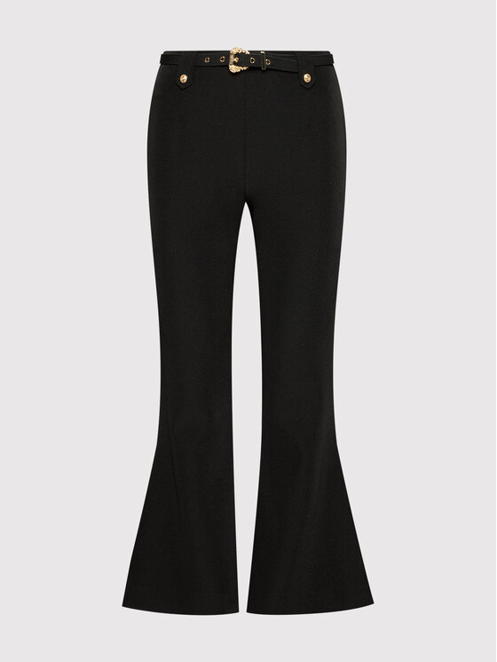 Versace Jeans Couture Spodnie materiałowe Flared 71HAA111 Czarny Regular Fit zdjęcie nr 5
