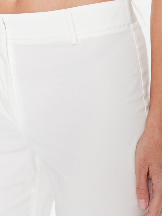 Weekend Max Mara Spodnie materiałowe 2351310631 Biały Slim Fit zdjęcie nr 4