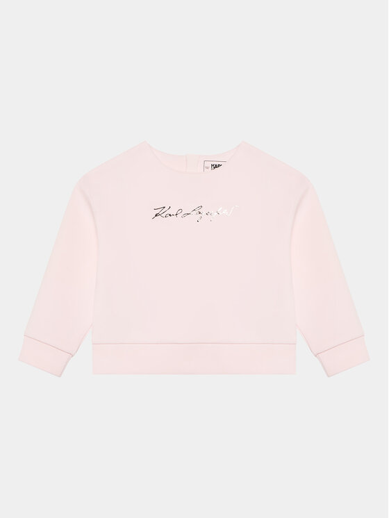 Karl Lagerfeld Kids Komplet bluzka i spódnica Z98144 M Różowy Regular Fit zdjęcie nr 2